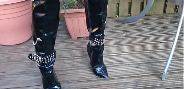  Thigh Boots in Garden